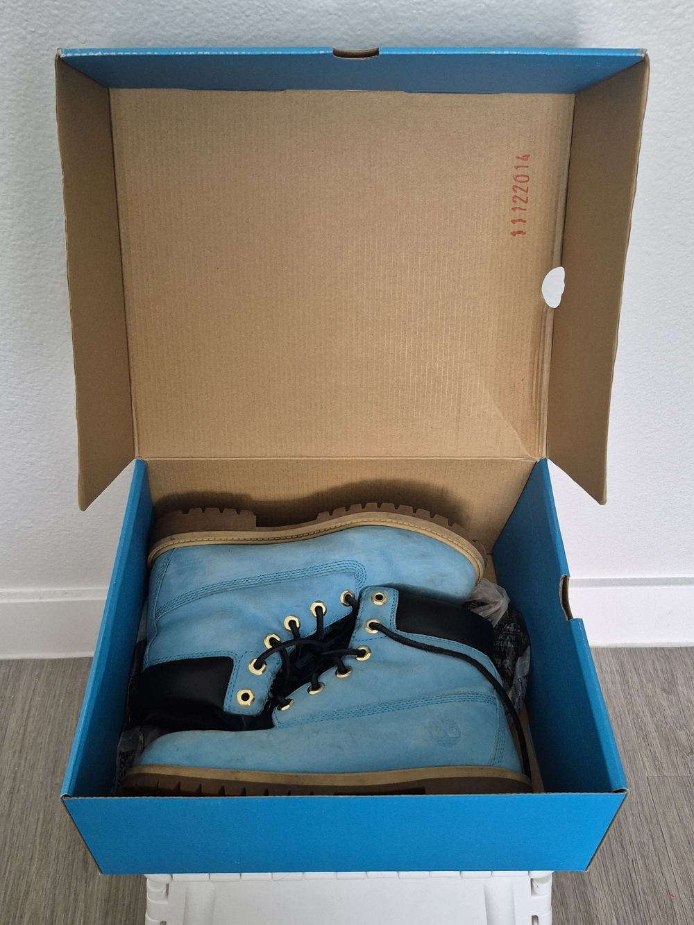 Timberland Blue Leather Work Boots